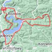 Mapa Naokoło Jeziora Rożnowskiego